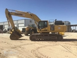 Side of used Excavator
